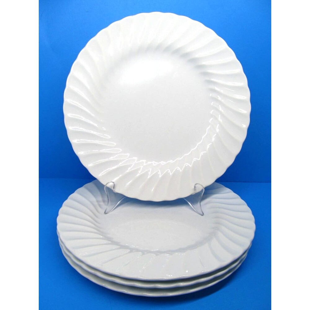 Sheffield Bone White 10 1/4" Dinner Plates Set of 4